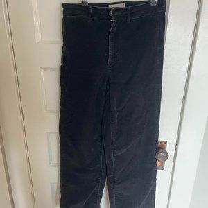 Everlane Corduroy Wide Leg Pants Black Size 2